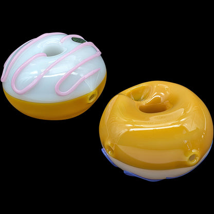 "Frosted Donut" Glass Pipe