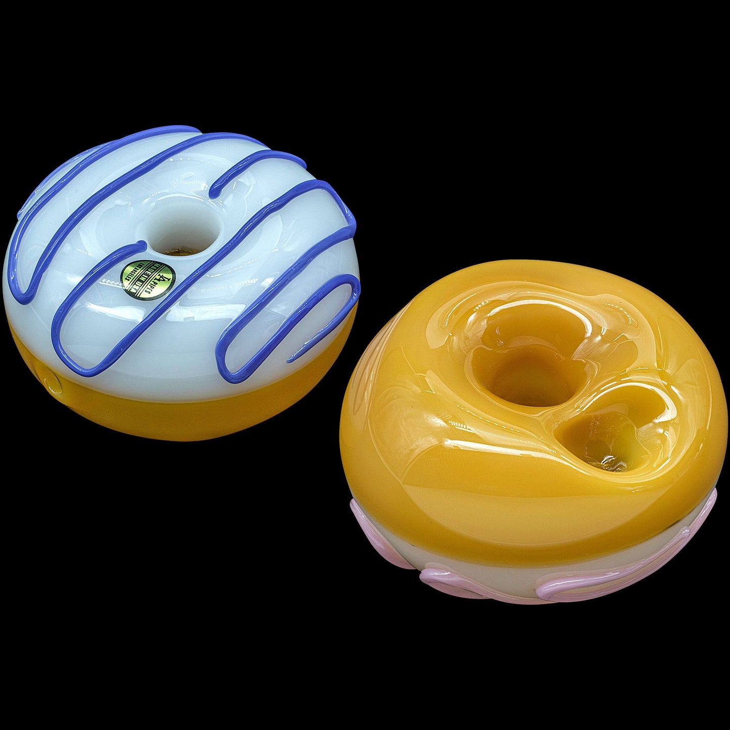 "Frosted Donut" Glass Pipe