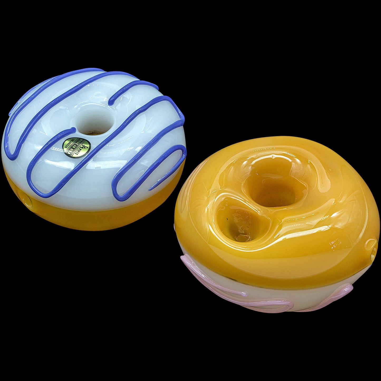 "Frosted Donut" Glass Pipe