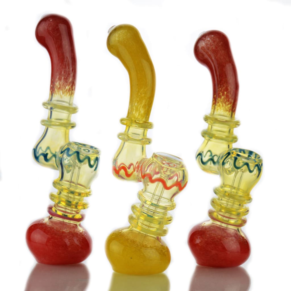 8" Ring Body Fume Glass Frit Bubbler