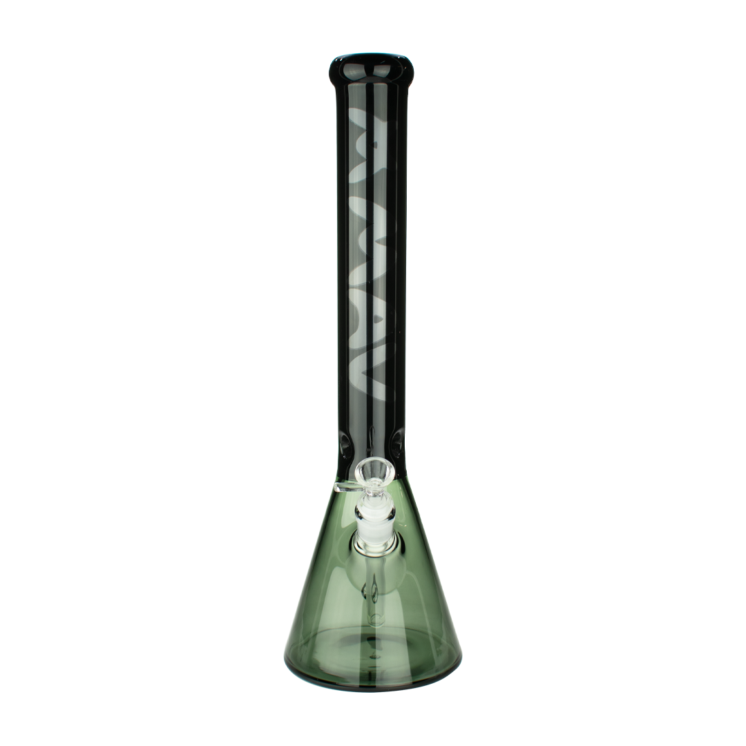 18" Color Float sleeve Beaker Bong