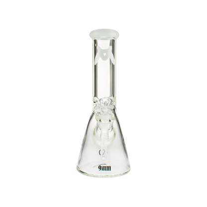 12" x 9mm Classic Beaker Bong Color Accent