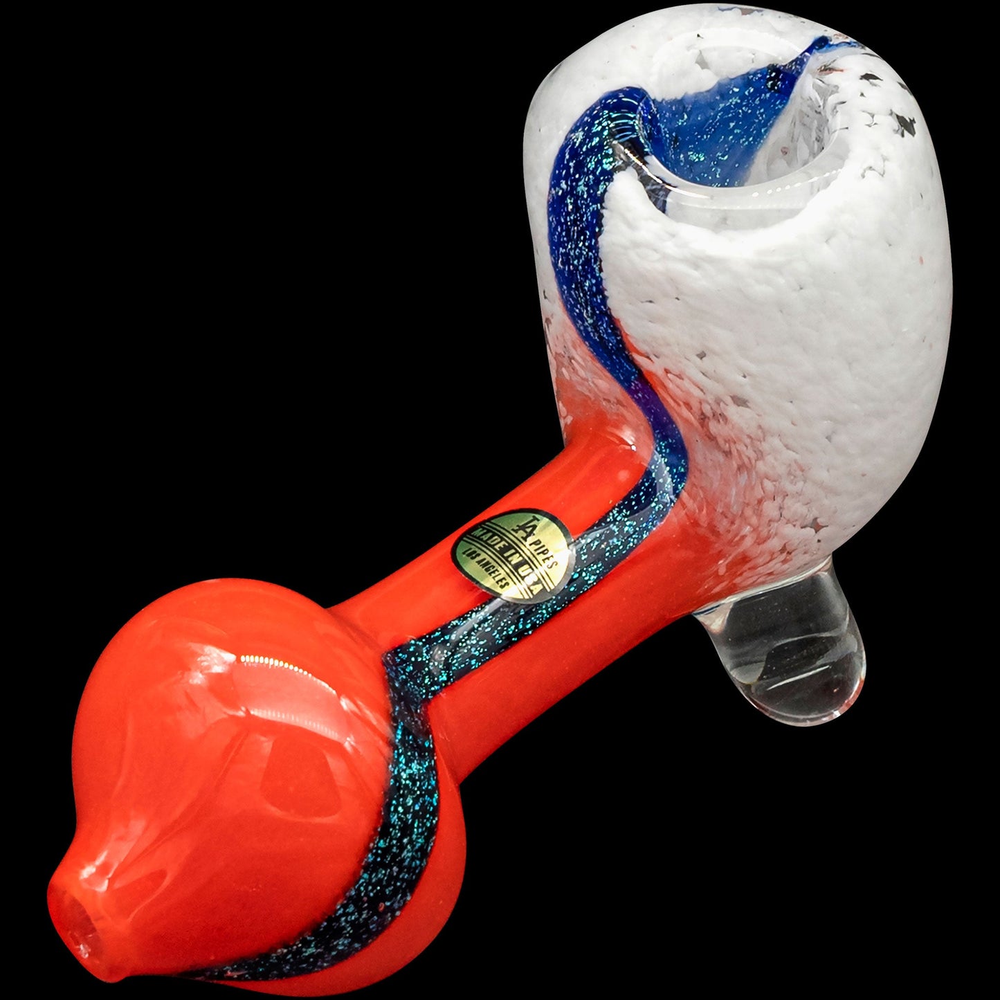 LA Pipes "Star Walker" Sitting Dichro Sherlock Pipe