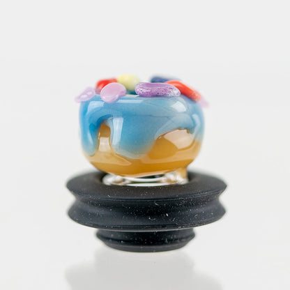 Blue Donut Puffco Peak Pro Glass Carb Cap