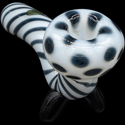 Bone White Sitting Sherlock Glass Pipe