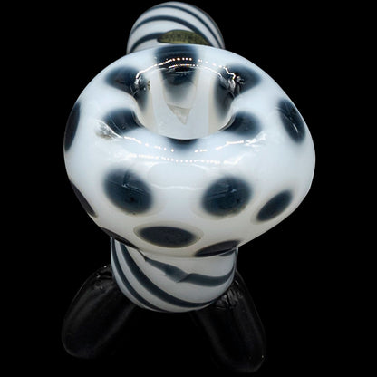 Bone White Sitting Sherlock Glass Pipe