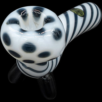 Bone White Sitting Sherlock Glass Pipe