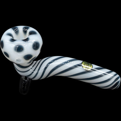 Bone White Sitting Sherlock Glass Pipe