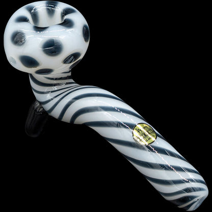 Bone White Sitting Sherlock Glass Pipe