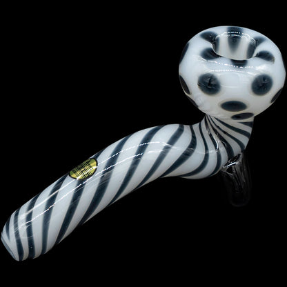 Bone White Sitting Sherlock Glass Pipe