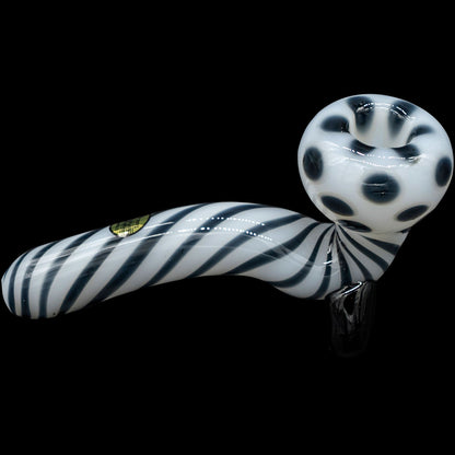 Bone White Sitting Sherlock Glass Pipe