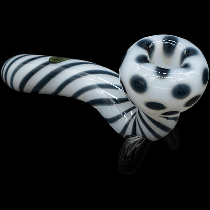 Bone White Sitting Sherlock Glass Pipe