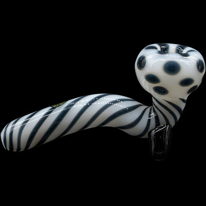 Bone White Sitting Sherlock Glass Pipe