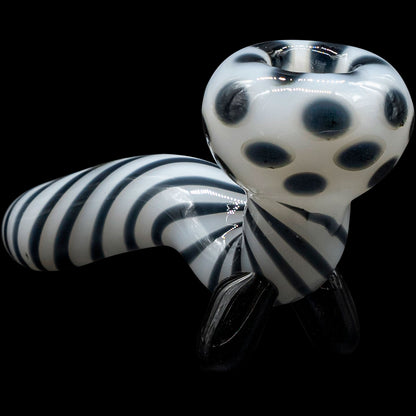 Bone White Sitting Sherlock Glass Pipe