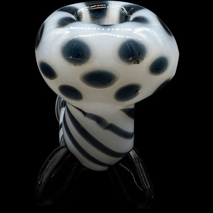 Bone White Sitting Sherlock Glass Pipe