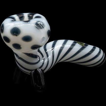 Bone White Sitting Sherlock Glass Pipe