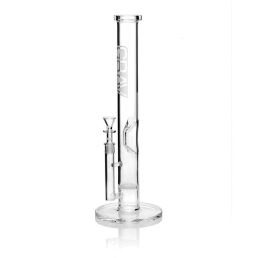 Large, Clear Straight Base W/ Disc
