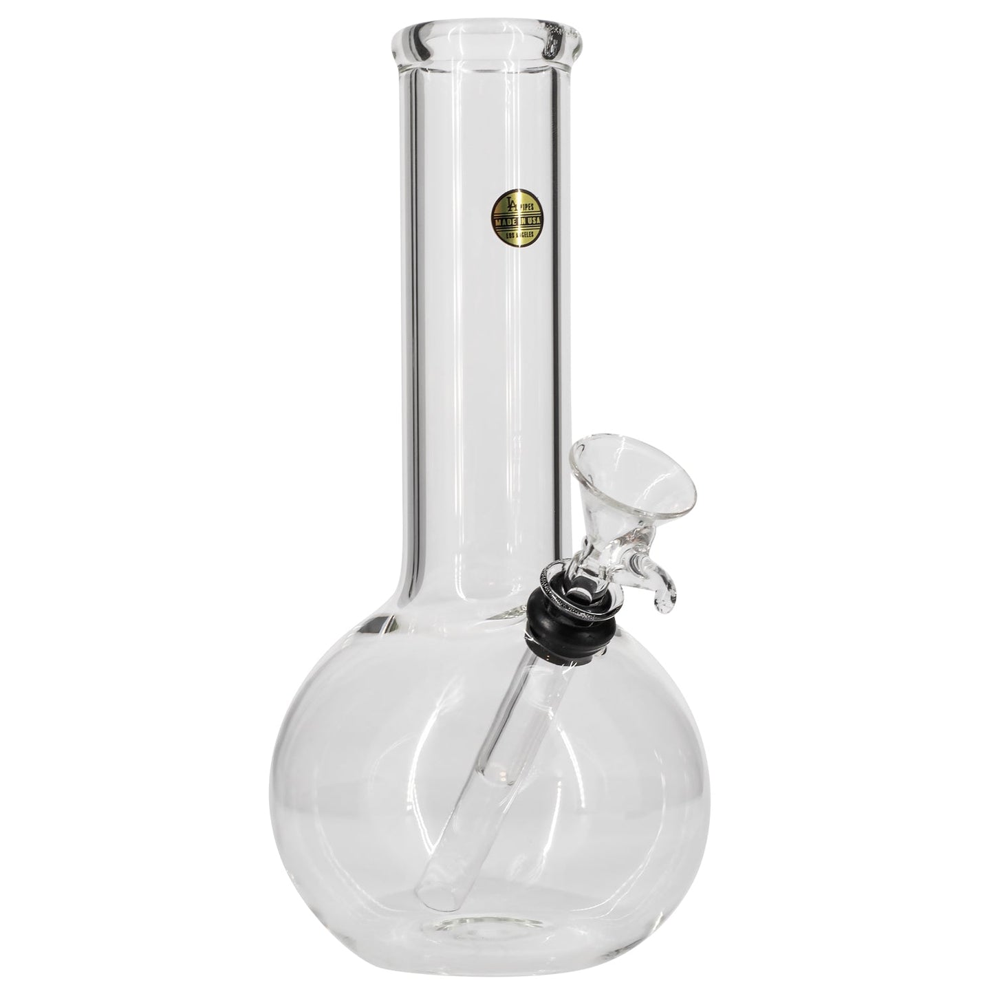 "Bubble Boy" 8 Inch Clear Glass Basic Water Pipe