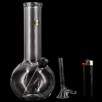 "Bubble Boy" 8 Inch Clear Glass Basic Water Pipe