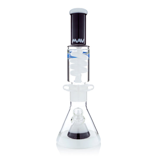 Black and White Slitted Pyramid Beaker Freezable Coil System