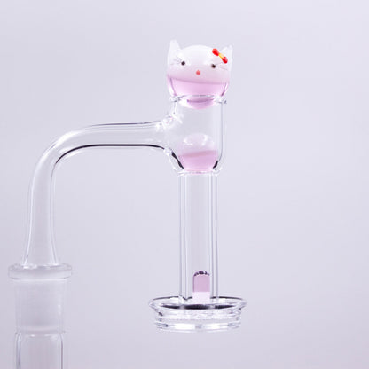 Pinky Kitty Glass Slurper Set