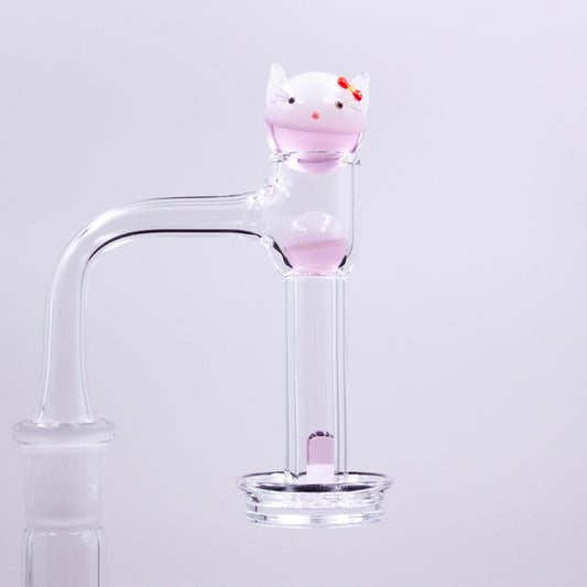 Pinky Kitty Glass Slurper Set