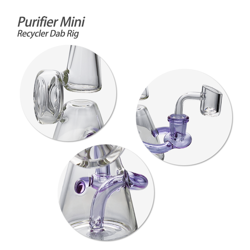 5.12″ Purifier Mini Recycler Dab Rig