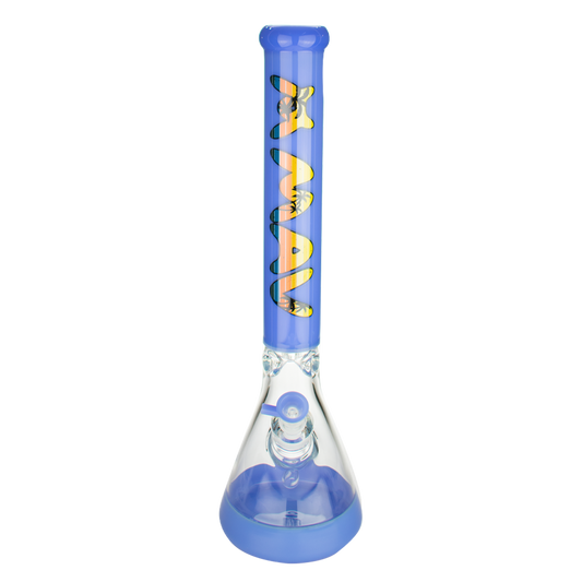 Purple California Retro 18" Full Color Beaker Bong