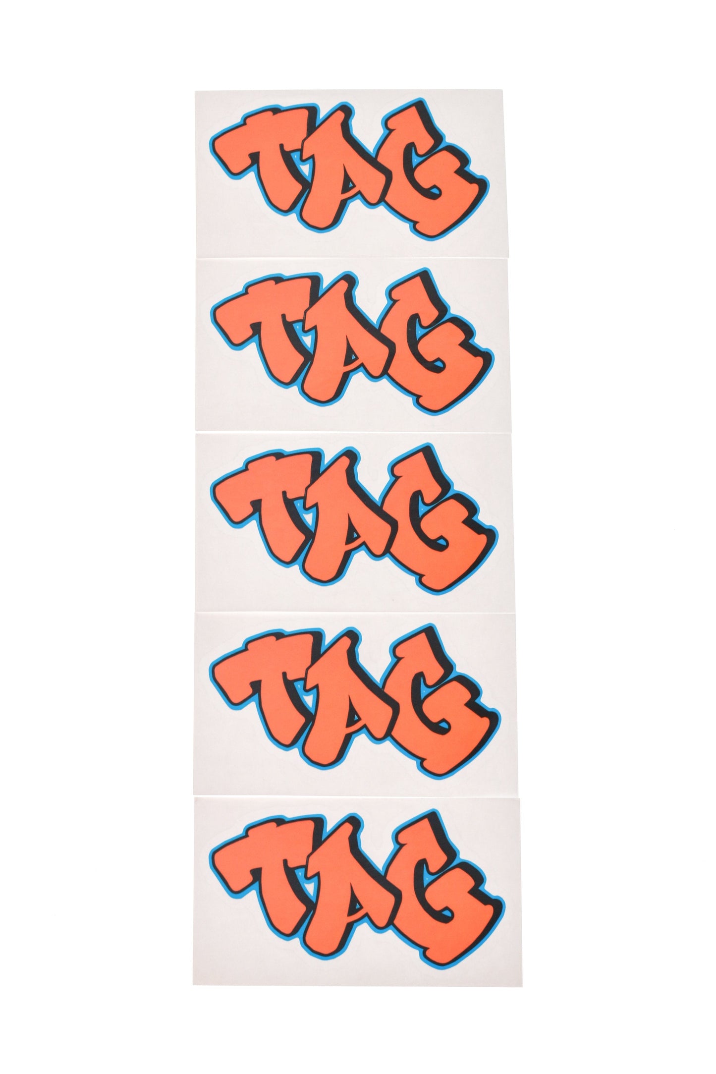 TAG - 2.00" x 3.00" Graffiti Label Sticker (5 Pack)