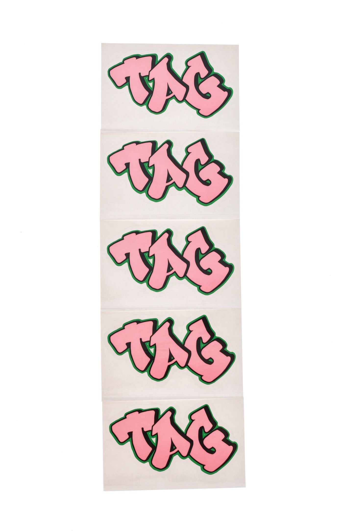 TAG - 2.00" x 3.00" Graffiti Label Sticker (5 Pack)