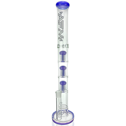 21" Ripper Triple Tree Perc Glass Straight Tube Bong