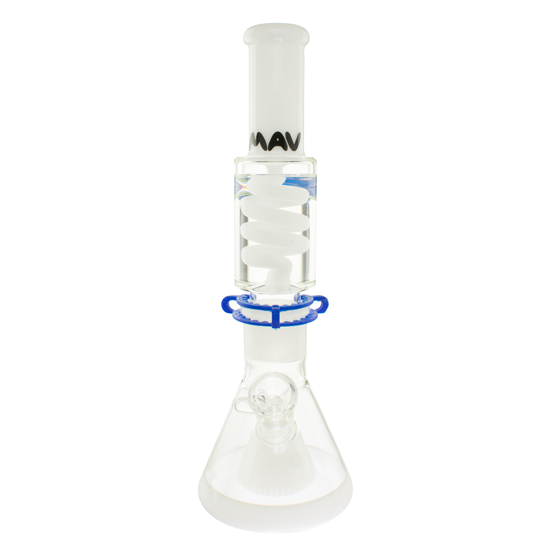 White Slitted Pyramid Beaker Freezable Coil System