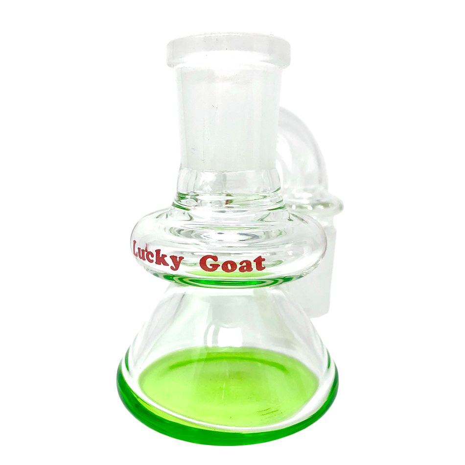 3" Lucky Goat Color Glass Dry Ash-Catcher